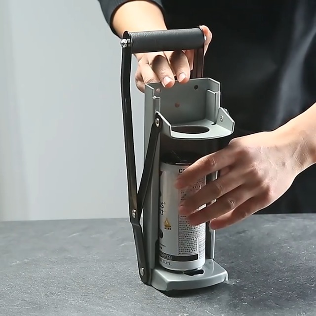 Amazon｜空き缶つぶし器 ペットボトルつぶし機 ストッパー付き 500ml
